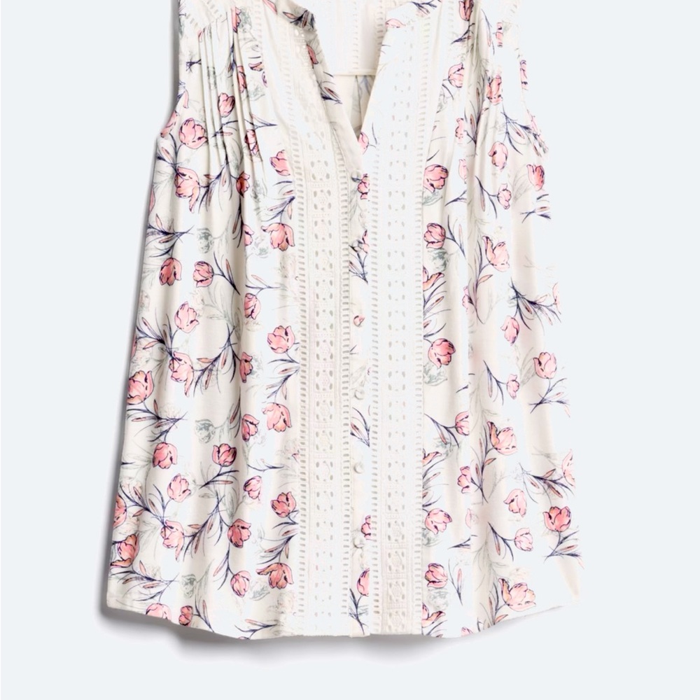 Daniel Rainn Dalenna crochet trim top XXL Stitch Fix